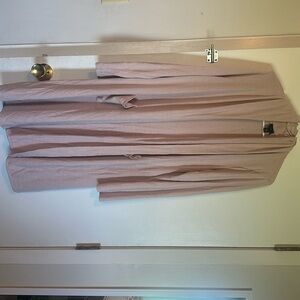 Worthington Pink Open-Front Cardigan Sweater